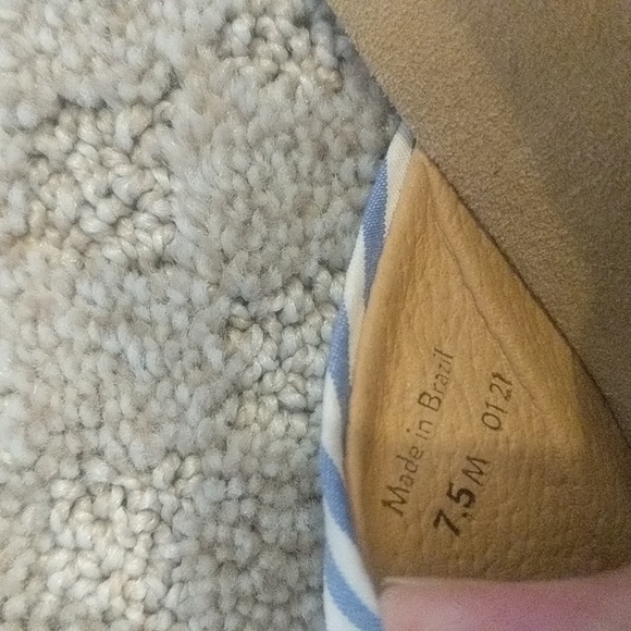 Jack Rogers white and blue striped knotted Phoebe slides - Picture 6 of 7